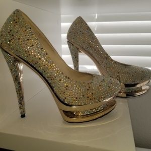 Glanmarco Lorenz bedazzled heel